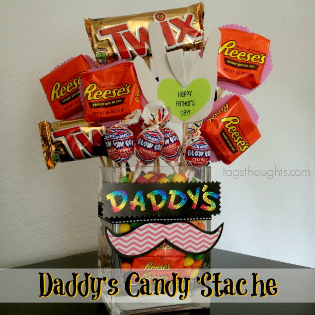Daddy's Candy 'Stache Father's Day Gift by trishsutton.com