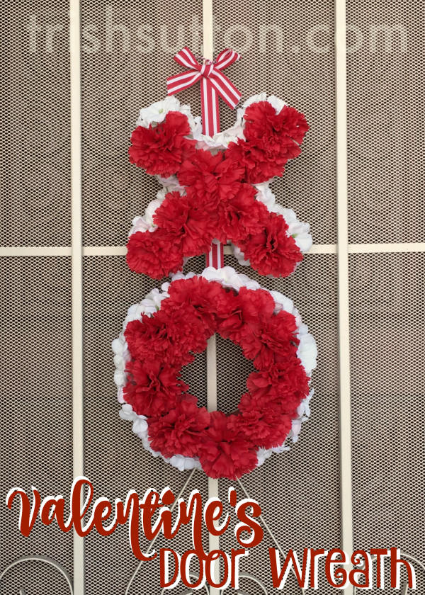 A Valentine's welcome for January and February visitors. Welcome Love Valentine's Door Wreath.