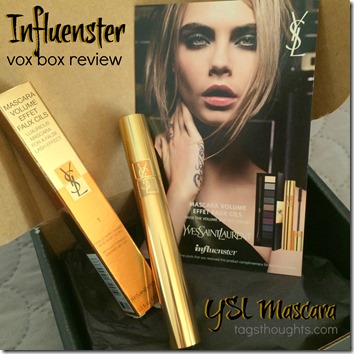 Influenster Vox Box YSL Mascara Review by trishsutton.com