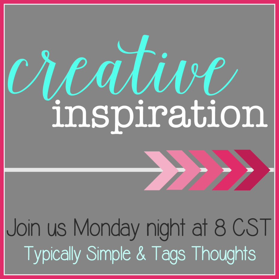 Creative Inspiration Link Party Badge, TagsThoughts.com & TypicallySimple.com