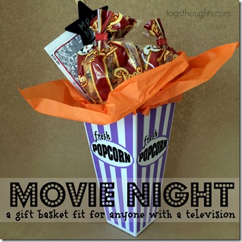 Movie Night Gift Basket by trishsutton.com