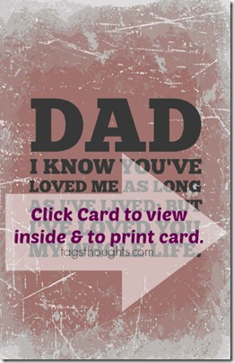 Free Printable Father's Day Card by TagsThoughts.com