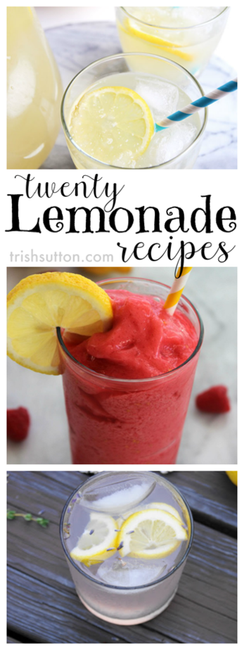 National Lemonade Day; 20 Lemonade Recipes to honor the sometimes sweet, other times tart and almost always complimentary to other fruits beverage. 