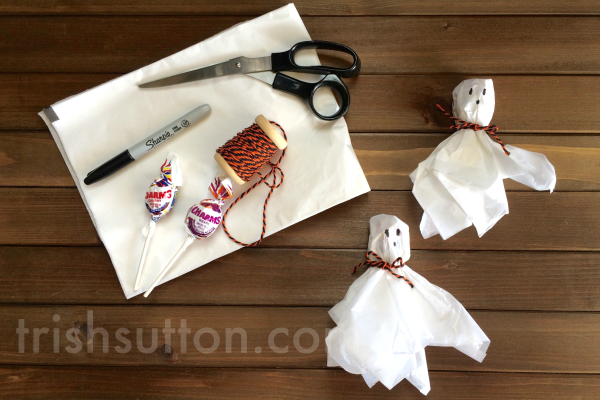 A Ghostly Treat; Candy in Costume for Trick-or-Treaters by TrishSutton.com