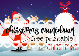 Christmas Countdown Free Printable | TrishSutton.com