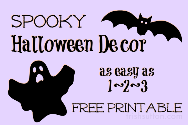 Spooky Halloween Decor; Free Printable by TrishSutton.com