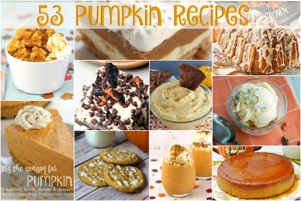 'Tis the Season for Pumpkin; Breakfast, Lunch, Dinner & Dessert Recipe Round-up by TrishSutton.com