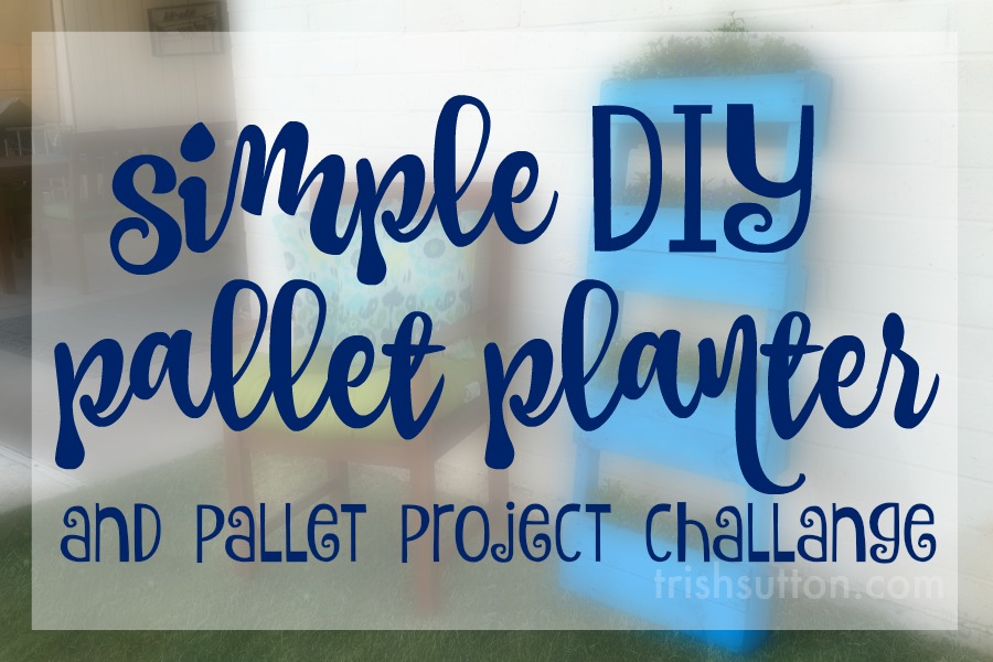 Simple DIY Pallet Planter; Upcycled Pallet Flower Garden by Trish Sutton