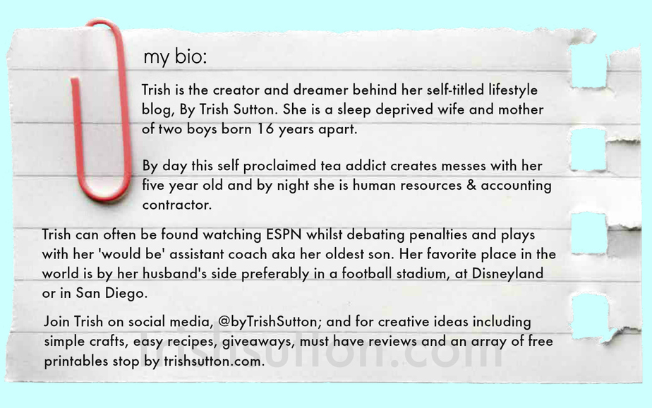 Writing your bio doesn't have to be difficult. The four questions to answer in your bio. TrishSutton.com