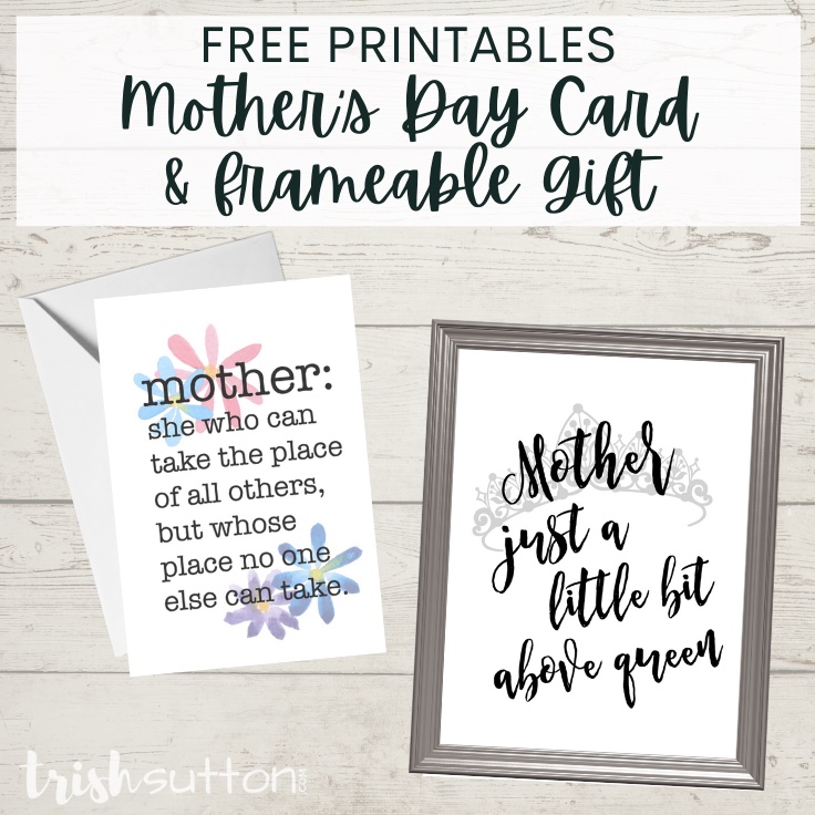 Mother's Day Printables Archives - Trish Sutton