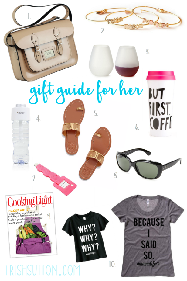 Gift Guide For Her: Mother's Day Must Haves from $13 to $195. trishsutton.com