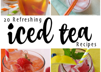 20 Refreshing Iced Tea Recipes; Recipe Round-Up on TrishSutton.com