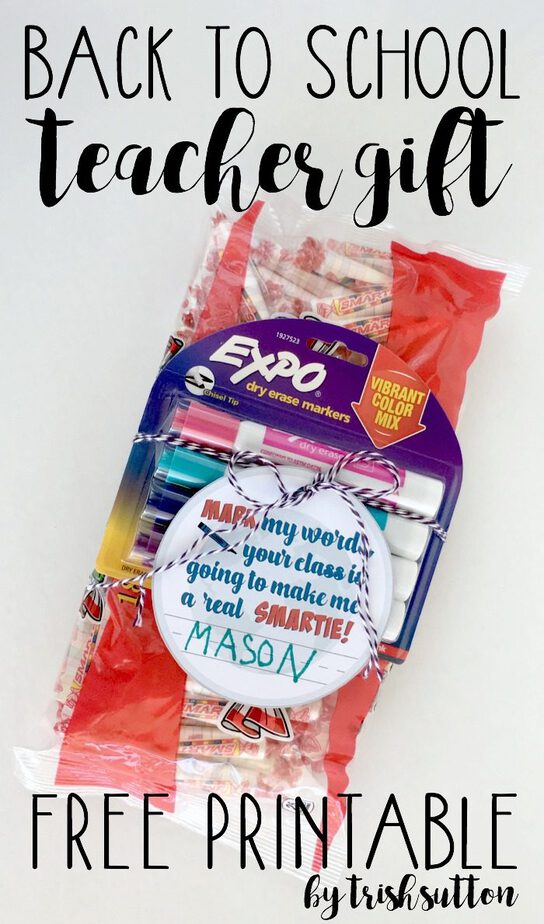 Back To School Teacher Gift; Mark My Words Printable