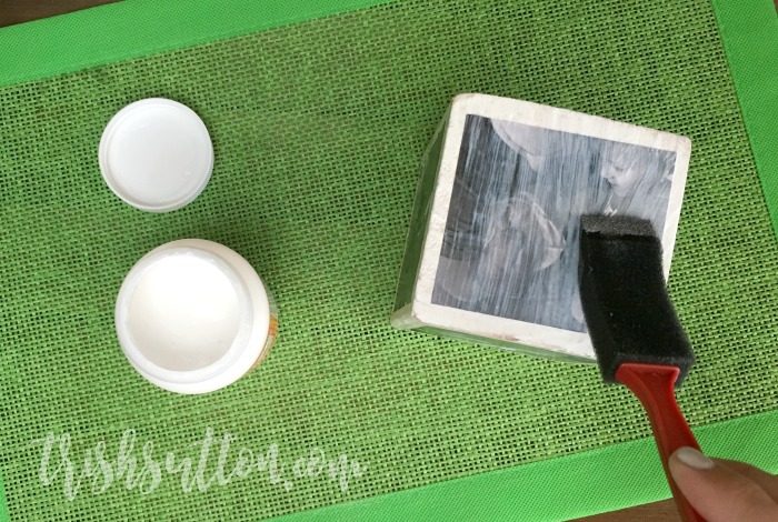 DIY Wood Block Photo Cube; A Homemade Gift Made of Memories for Grandparents Day. TrishSutton.com
