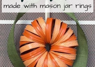 Mason Jar Ring And Craft Tape Fall Wreath, TrishSutton.com