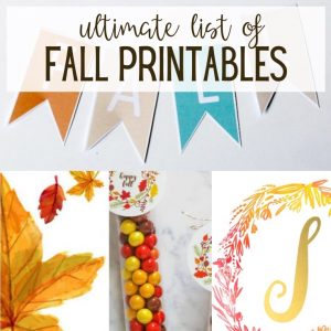 Ultimate List Of Fall Printables; From wall art to coloring pages, banners to checklists and coloring pages, this Ultimate List of Fall Printables includes a bit of autumn fun for everyone.