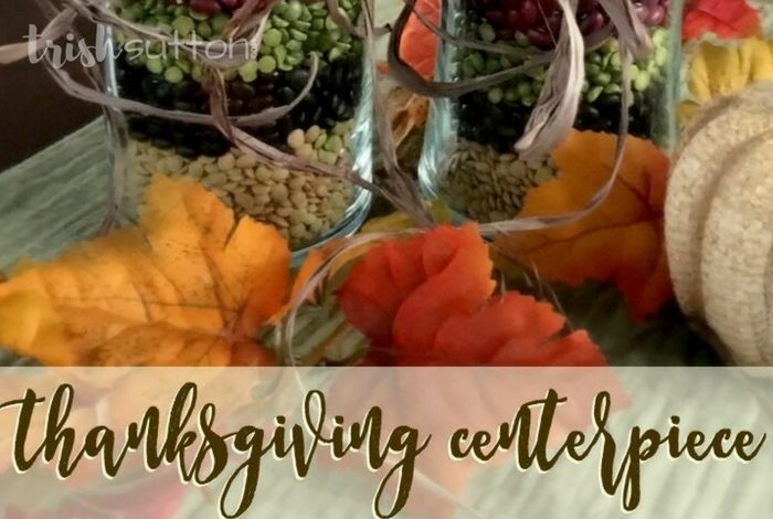 Thanksgiving Centerpiece; Simple Fall Decor by Trish Sutton