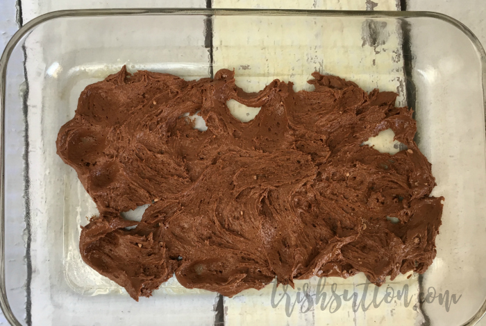 Chocolate Chip Caramel Cake Bar Recipe - TrishSutton.com