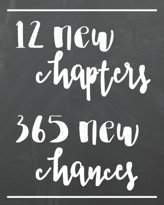 Happy New Year; 365 New Chances Printable by Trish Sutton
