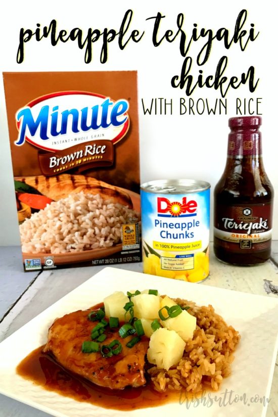 Pineapple Teriyaki Chicken With Brown Rice Crock Pot Recipe | TrishSutton.com