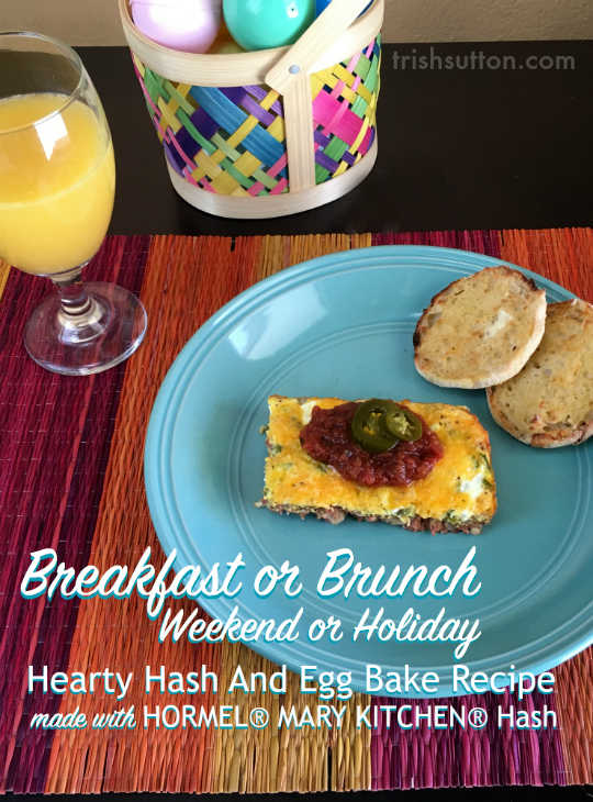 Breakfast Or Brunch Hearty Hash And Egg Bake Recipe #HowDoYouHash TrishSutton