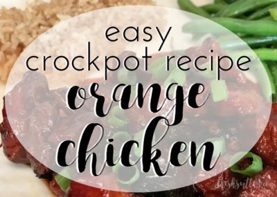 A simple family meal for busy weeknights; Easy Crockpot Orange Chicken Recipe.