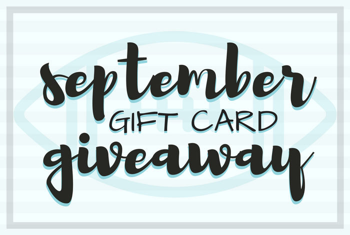 To celebrate the arrival of September (and football season) I am co-hosting a $200 gift card giveaway! Giveaway ends on September 26, 2017.