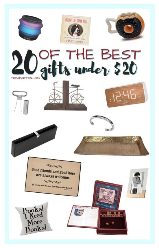 $20 gift guide; 20 of the best gifts under $20. trishsutton.com