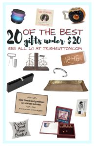$20 gift guide; 20 of the best gifts under $20. trishsutton.com