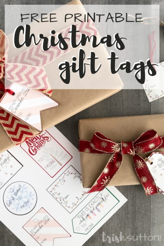 Free Printable Christmas Gift Tags | Six Different Gift Tags