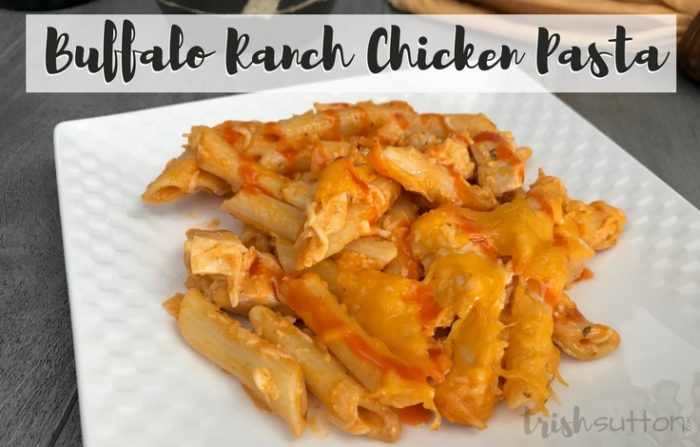 Recipe: Buffalo Chicken Pasta Recipe | Family Meal, TrishSutton.com