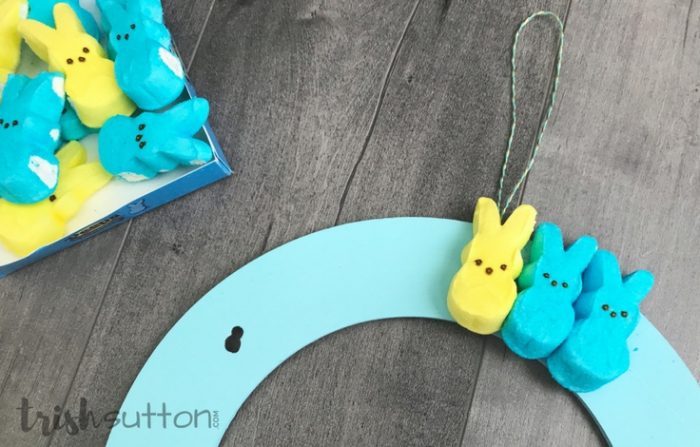 Spring Wreath Made with Peeps | Festive Easter DIY