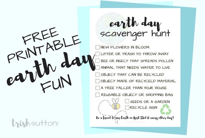 Earth Day Scavenger Hunt Printable for Kids of All Ages