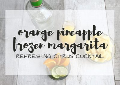 Frozen Orange Pineapple Margarita Recipe; this Orange, Pineapple and Lime cocktail is just what summer needs. It is the perfect concoction for hot afternoons, warm evenings and holiday parties. TrishSutton.com
