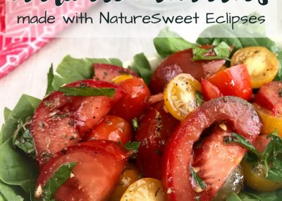 Marinated Tomatoes Recipe; Made with NatureSweet Eclipses, Trishsutton.com #ad