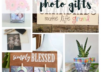 DIY Photo Gifts | Handmade Photo Crafts make lovely gifts for all occasions. Twelve personalized photo gifts created on canvas, wood, glass & more. TrishSutton.com #photogift #grandparentsday #mothersday #fathersday #christmas