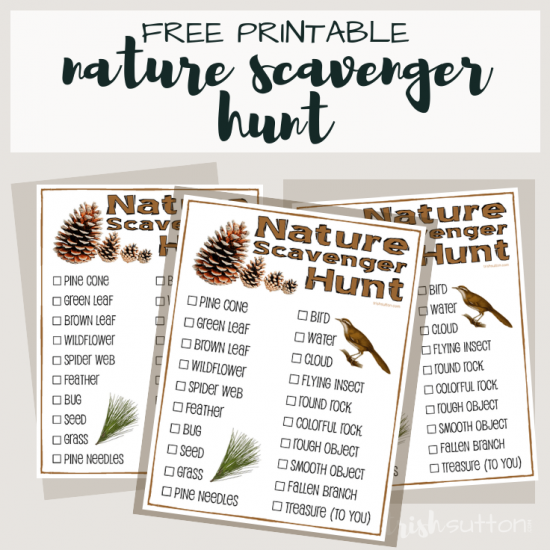 Neighborhood Scavenger Hunt Free Printable - Trish Sutton