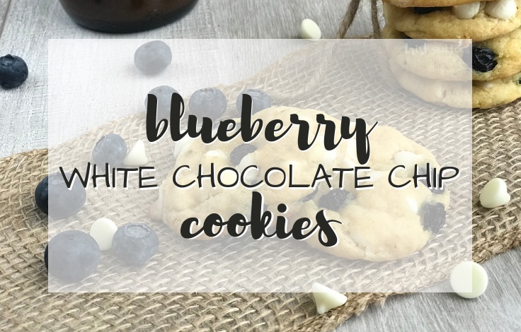 Soft batch Blueberry Cookies made with White Chocolate are simply sweet & a perfect addition to any celebration or holiday gathering. Recipe TrishSutton.com