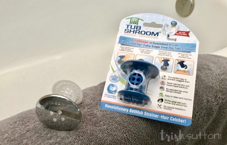 TubShroom; this revolutionary device is a game changer. No more hair clogs, no more plumbers and no more chemicals. #ad #TubShroom TrishSutton.com