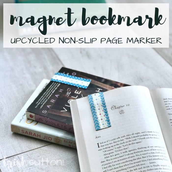 Create a non-slip magnet bookmark sure to hug book pages so tight that you never lose your place again. Magnet Bookmark | Upcycled Non-Slip Page Marker. TrishSutton.com