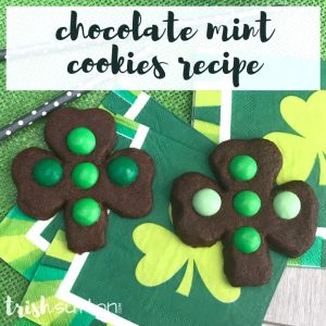 Chocolate Mint Cookies Recipe; TrishSutton.com