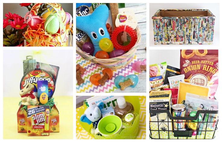 This list of Themed Easter Baskets is full of creative fillers. Is for everyone from babies to teens and from the men in your life to your dog. TrishSutton.com
