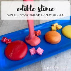 You can have your fun and eat it too with this simple starburst candy recipe for Edible Slime! Kids of all ages will enjoy this three ingredient fun. TrishSutton.com