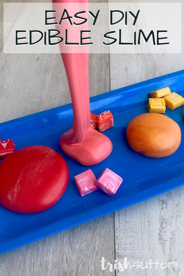 You can have your fun and eat it too with this simple starburst candy recipe for Edible Slime! Kids of all ages will enjoy this three ingredient fun. TrishSutton.com