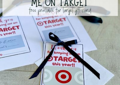 Teacher appreciation thank you note to attach to a target gift card.