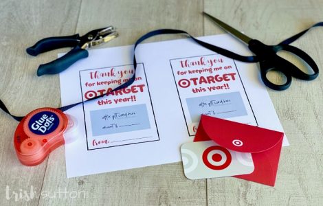 Teacher Gift | Free Printable Thank You for Keeping Me on Target