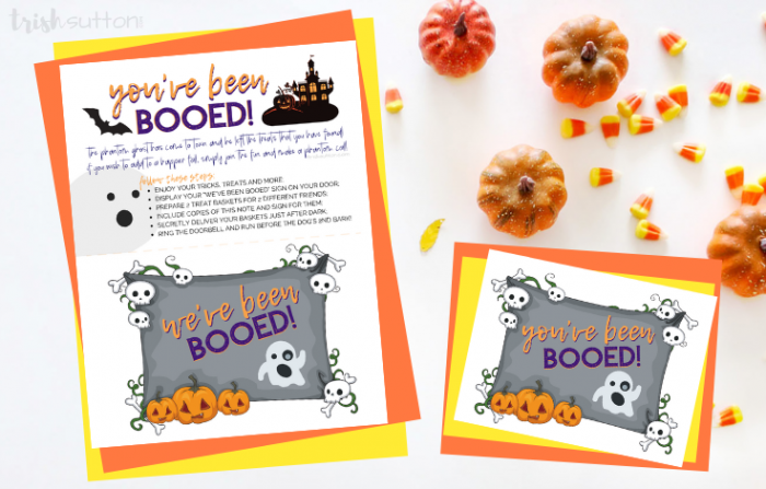 Halloween Game Free Printable Boo Your Friends and Neighbors