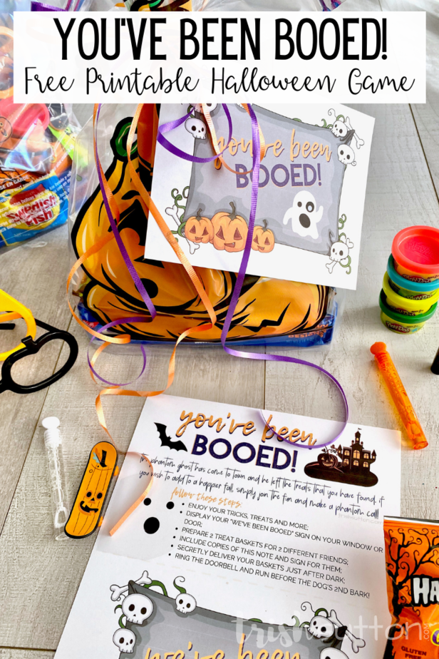 Halloween Game You've Been Booed 2020; Free Printable