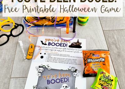 Halloween Game You've Been Booed 2020; Free Printable