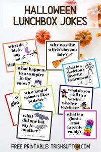 Halloween Jokes | Free Printable Lunchbox Jokes for Kids